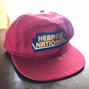 Vintage Hebrew National Snap Back Hat